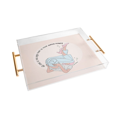 The Optimist This Is Your Superpower Acrylic Tray