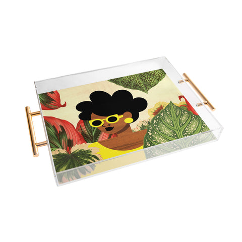 The Pairabirds Bayou Girl II Acrylic Tray
