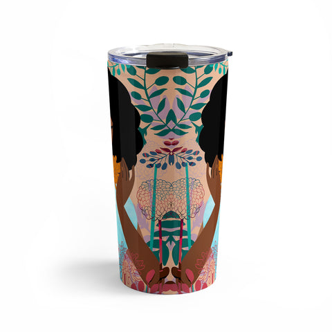 The Pairabirds Chrysanthemums in November Travel Mug