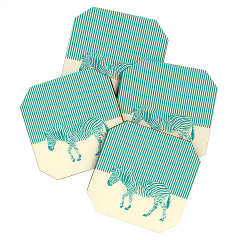 The Red Wolf The Zebra Coaster Set