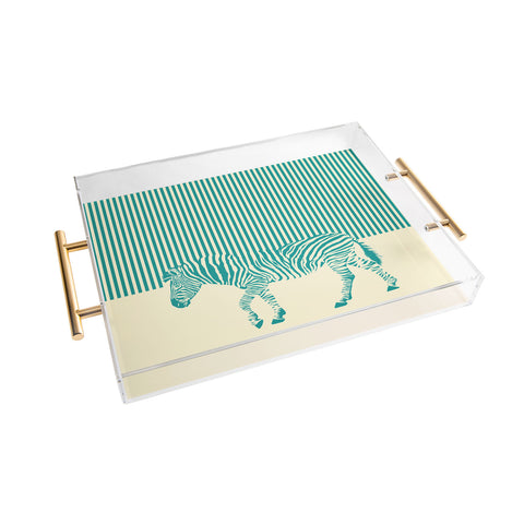 The Red Wolf The Zebra Acrylic Tray