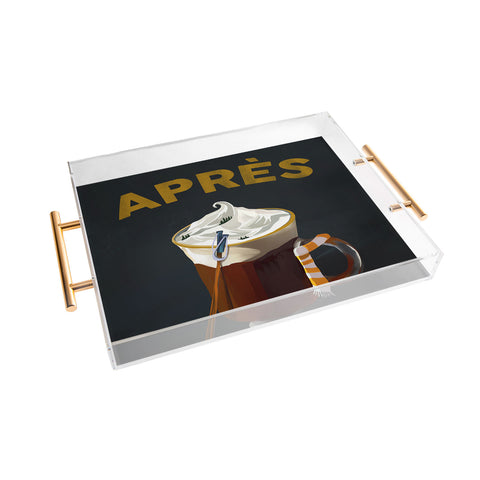 The Whiskey Ginger Apres Ski Hot Chocolate Acrylic Tray