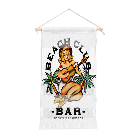 The Whiskey Ginger Beach Club Bar Tropical Wall Hanging Portrait