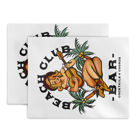 The Whiskey Ginger Beach Club Bar Tropical Placemat