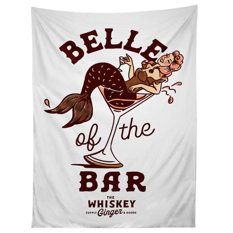 The Whiskey Ginger Belle Of The Bar Pinup Mermaid Tapestry