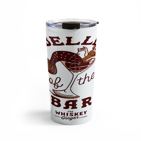 The Whiskey Ginger Belle Of The Bar Pinup Mermaid Travel Mug