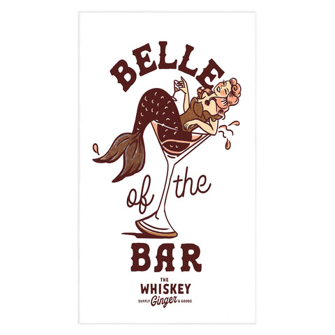 The Whiskey Ginger Belle Of The Bar Pinup Mermaid Tablecloth