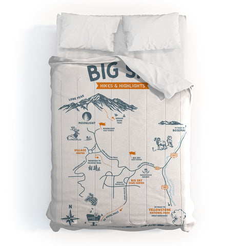 The Whiskey Ginger Big Sky Montana Hiking Recreation Comforter