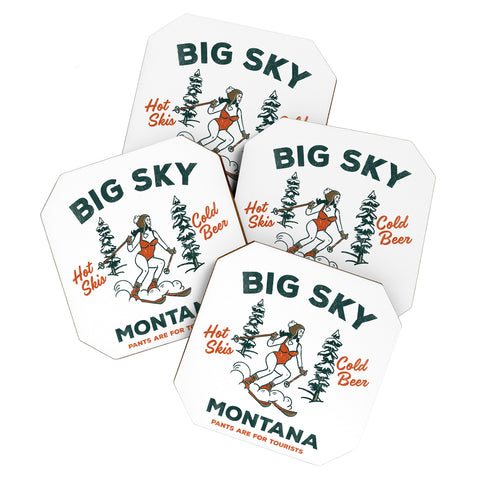 The Whiskey Ginger Big Sky Montana Pants Coaster Set