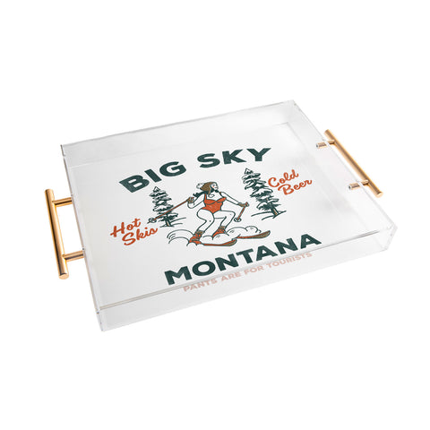 The Whiskey Ginger Big Sky Montana Pants Acrylic Tray