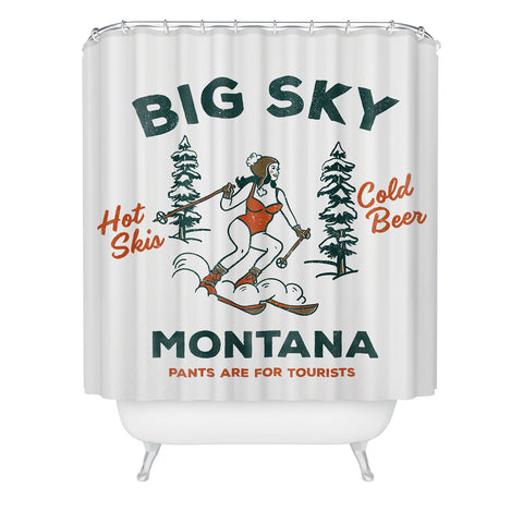 The Whiskey Ginger Big Sky Montana Pants Shower Curtain