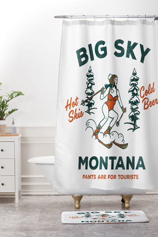 The Whiskey Ginger Big Sky Montana Pants Shower Curtain And Mat