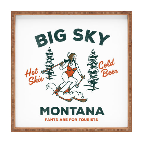 The Whiskey Ginger Big Sky Montana Pants Square Tray