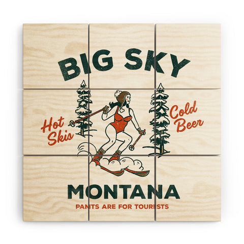 The Whiskey Ginger Big Sky Montana Pants Wood Wall Mural