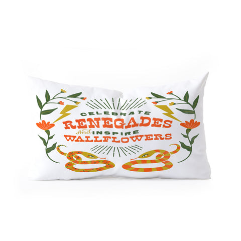 The Whiskey Ginger Celebrate Renegades Oblong Throw Pillow