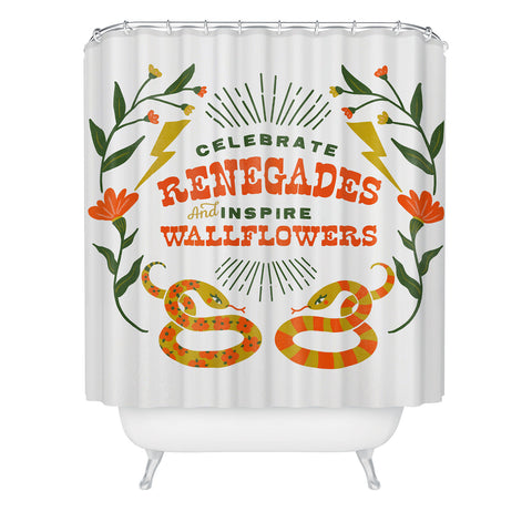 The Whiskey Ginger Celebrate Renegades Shower Curtain