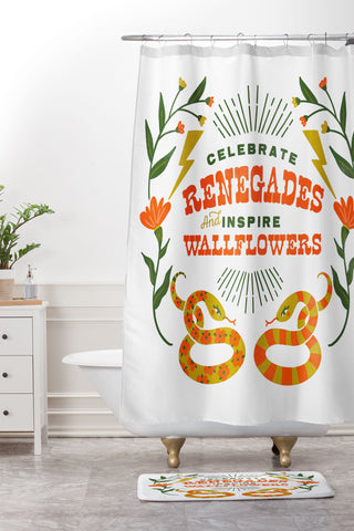 The Whiskey Ginger Celebrate Renegades Shower Curtain And Mat