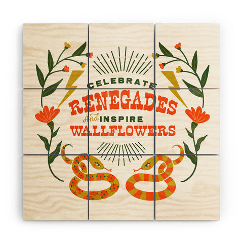 The Whiskey Ginger Celebrate Renegades Wood Wall Mural