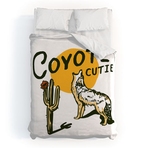 The Whiskey Ginger Coyote Cutie Duvet Cover
