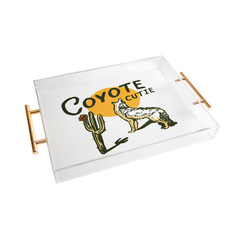 The Whiskey Ginger Coyote Cutie Acrylic Tray