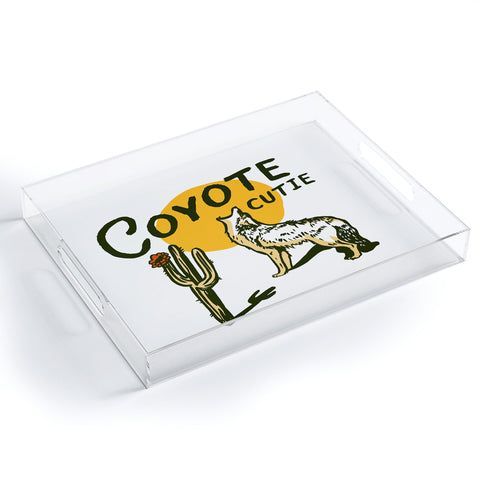 The Whiskey Ginger Coyote Cutie Acrylic Tray