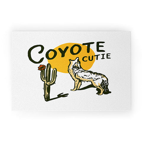 The Whiskey Ginger Coyote Cutie Welcome Mat