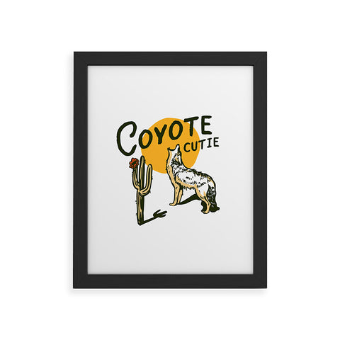 The Whiskey Ginger Coyote Cutie Framed Art Print