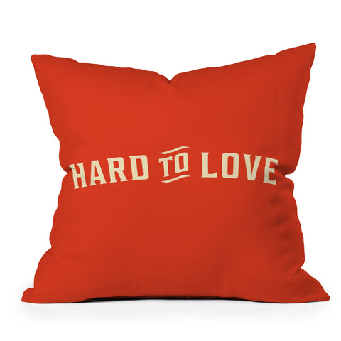 The Whiskey Ginger Hard To Love Outdoor Throw Pillow