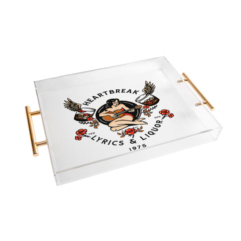 The Whiskey Ginger Heartbreak Lyrics Liquor 1975 Acrylic Tray