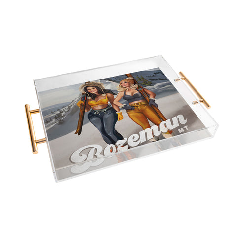 The Whiskey Ginger Hello Beautiful Bozeman Vintage Acrylic Tray
