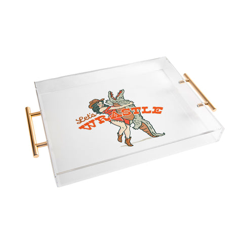 The Whiskey Ginger Lets Wrastle Acrylic Tray