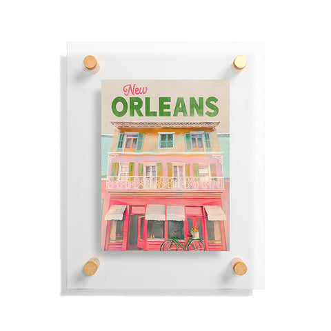 The Whiskey Ginger New Orleans French Quarter Floating Acrylic Print