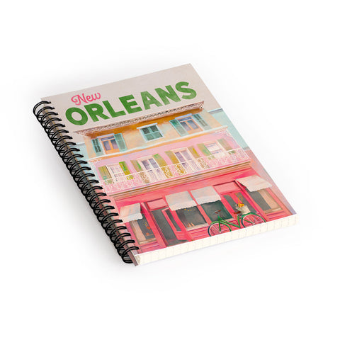 The Whiskey Ginger New Orleans French Quarter Spiral Notebook