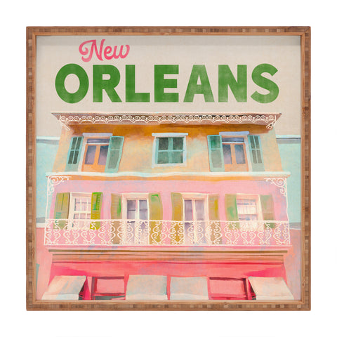 The Whiskey Ginger New Orleans French Quarter Square Tray