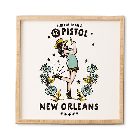 The Whiskey Ginger New Orleans Louisiana Cowgirl Framed Wall Art