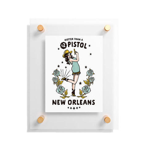 The Whiskey Ginger New Orleans Louisiana Cowgirl Floating Acrylic Print