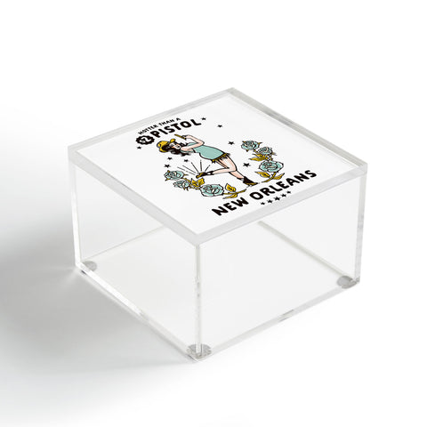 The Whiskey Ginger New Orleans Louisiana Cowgirl Acrylic Box