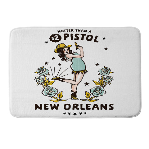The Whiskey Ginger New Orleans Louisiana Cowgirl Memory Foam Bath Mat