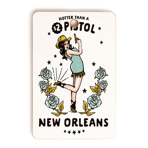 The Whiskey Ginger New Orleans Louisiana Cowgirl Cutting Board Rectangle