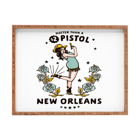 The Whiskey Ginger New Orleans Louisiana Cowgirl Rectangular Tray
