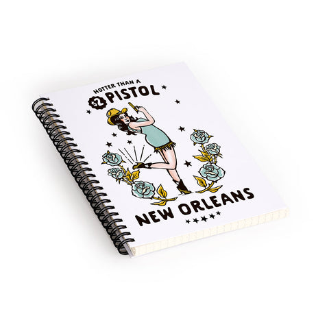 The Whiskey Ginger New Orleans Louisiana Cowgirl Spiral Notebook