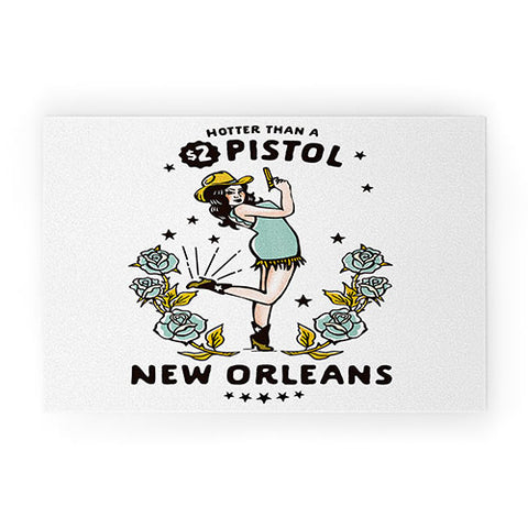 The Whiskey Ginger New Orleans Louisiana Cowgirl Welcome Mat