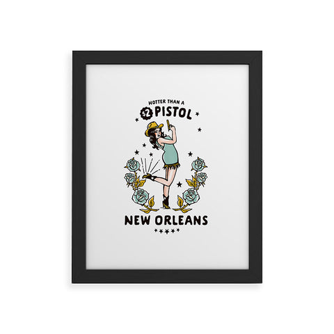 The Whiskey Ginger New Orleans Louisiana Cowgirl Framed Art Print