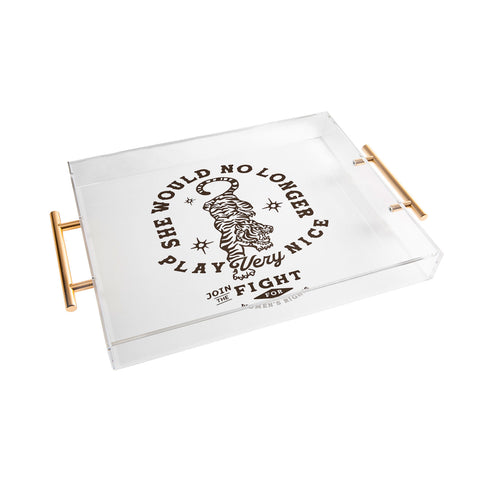 The Whiskey Ginger No Longer Play Nice Acrylic Tray