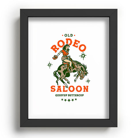 The Whiskey Ginger Old Rodeo Saloon Giddy Up Buttercup Recessed Framing Rectangle