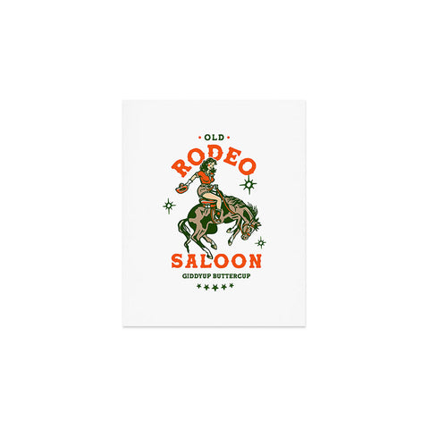 The Whiskey Ginger Old Rodeo Saloon Giddy Up Buttercup Art Print