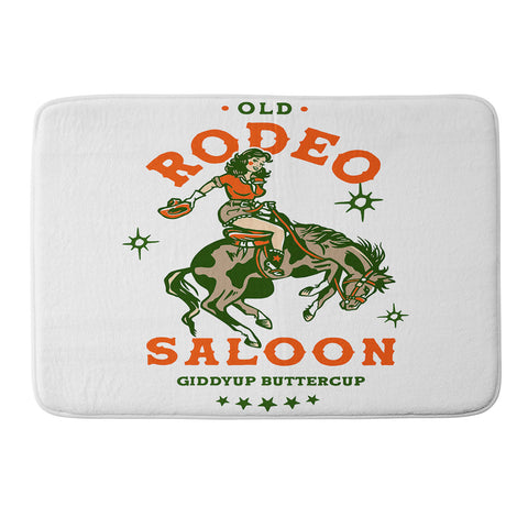 The Whiskey Ginger Old Rodeo Saloon Giddy Up Buttercup Memory Foam Bath Mat