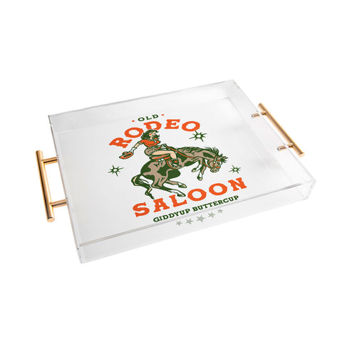 The Whiskey Ginger Old Rodeo Saloon Giddy Up Buttercup Acrylic Tray