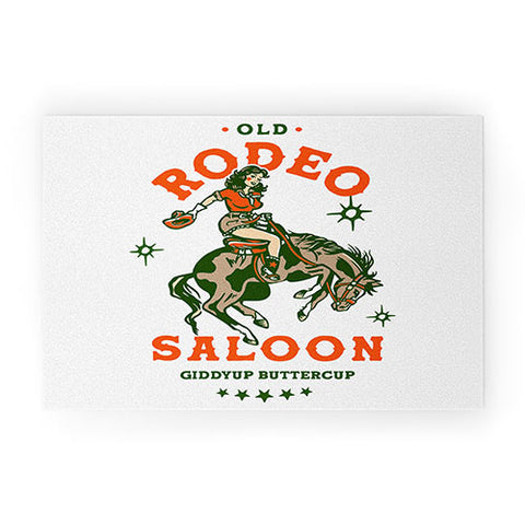 The Whiskey Ginger Old Rodeo Saloon Giddy Up Buttercup Welcome Mat