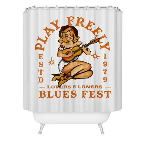 The Whiskey Ginger Play Freely Lovers and Loners Shower Curtain
